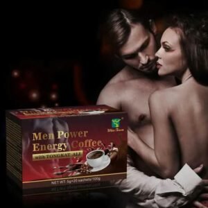 Men Power Energy Coffee with Tongkat Ali – Instant Herbal Coffee for Men, 20 Sachets - Image 3