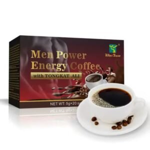 Men Power Energy Coffee with Tongkat Ali – Instant Herbal Coffee for Men, 20 Sachets - Image 1